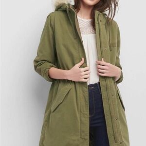 Women's gap 2  Olive Green Parka Coat